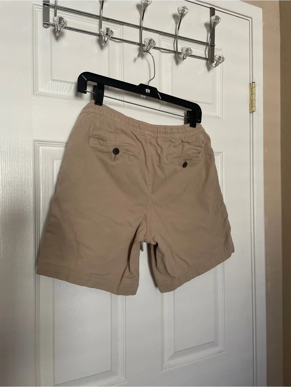 Casual Drawstring Men’s Shorts in Beige